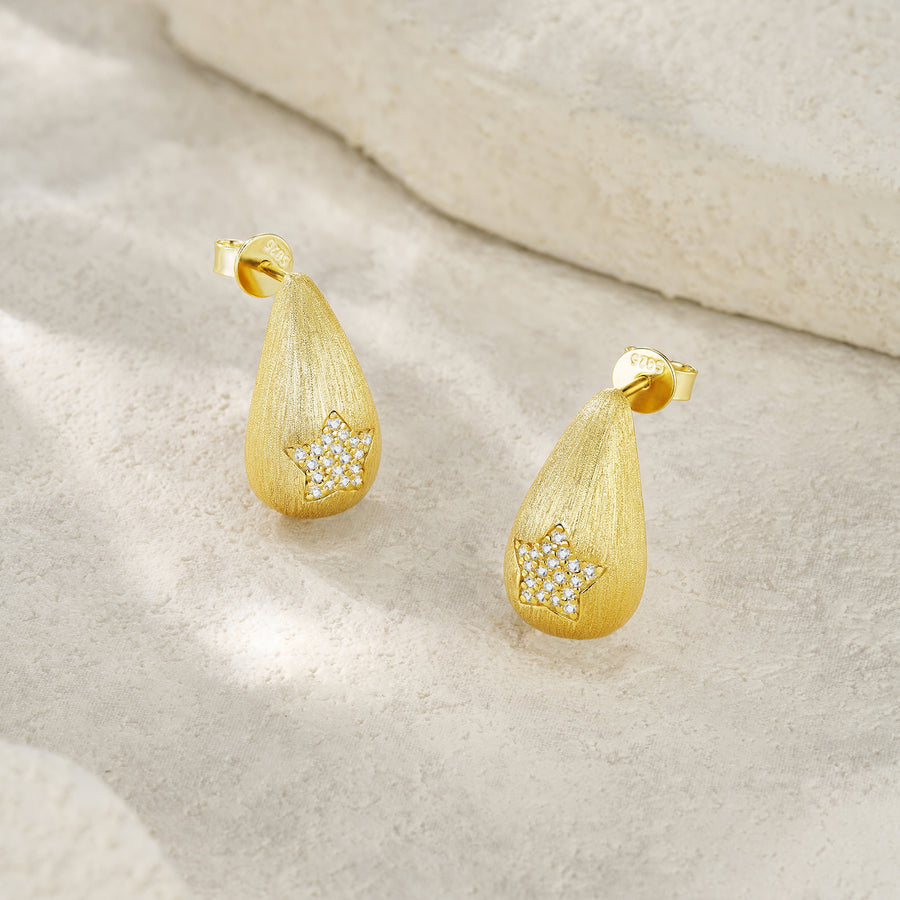 Celestia Star Pebble Studs