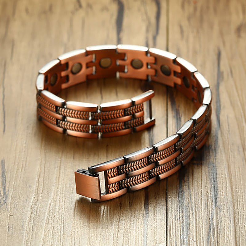 High quality red copper magnetic bracelet
