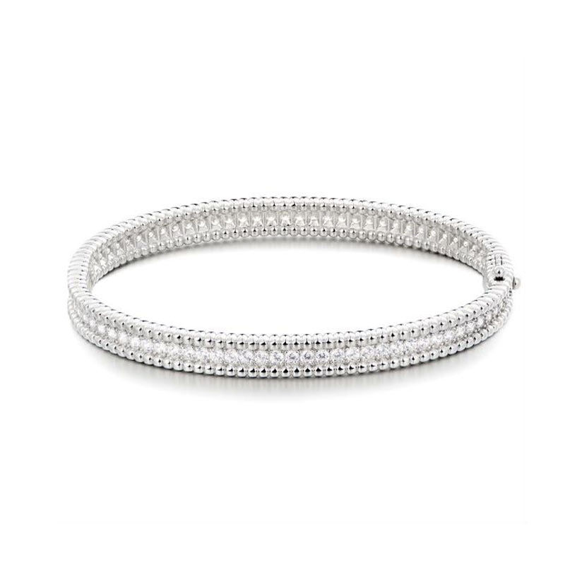 Gypsophila Bracelet High Carbon Diamond 925 Sterling Silver