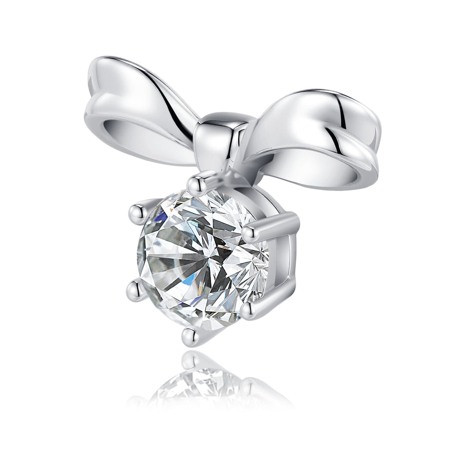 Belle 1CT Bow Moissanite Studs