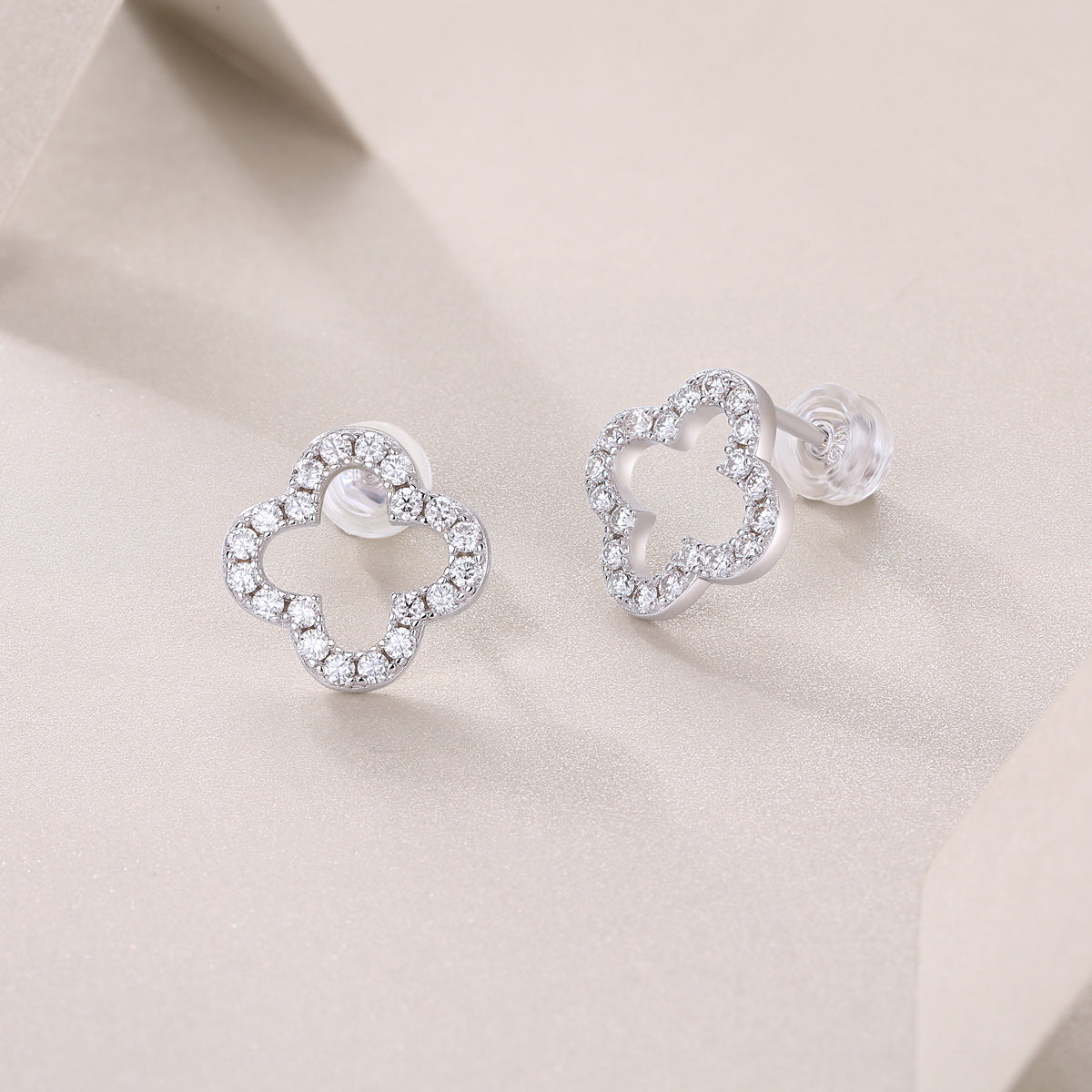 Fiore Open Clover Studs