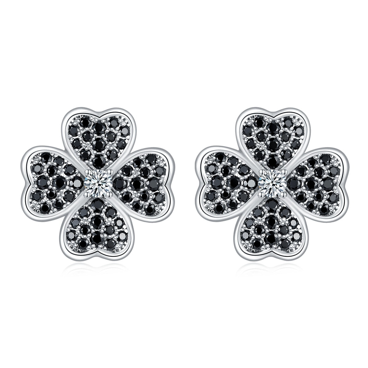 Seraphine Clover Moissanite Studs