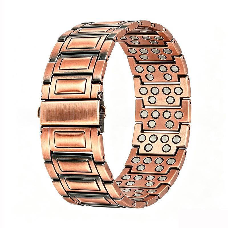 Retro-chic Magnetic Therapy Red Copper Bracelet Niche And Premium Made Of Pure Copper